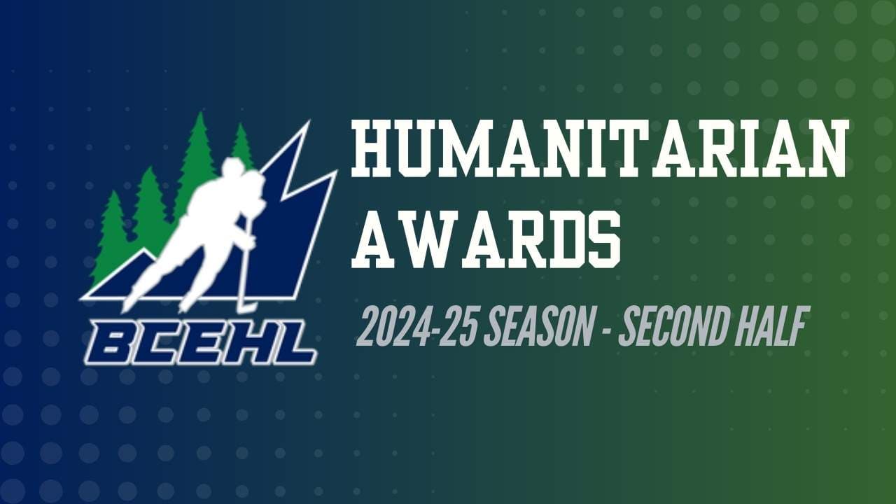 BCEHL ANNOUNCES 2024-25 HUMANITARIAN AWARD WINNERS - SECOND HALF image